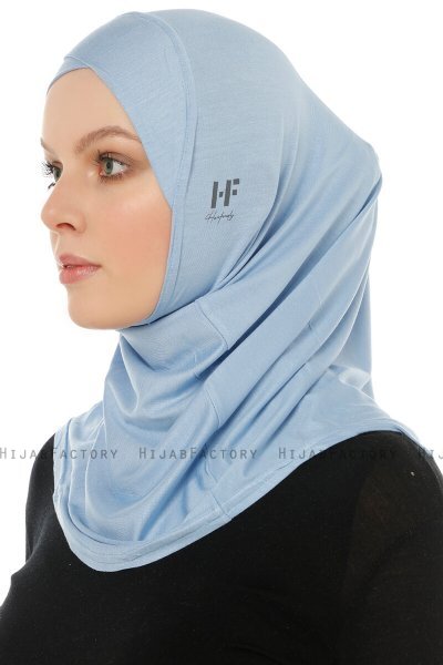 Hanfendy Cross Logo - Hijab One-Piece Azzurro