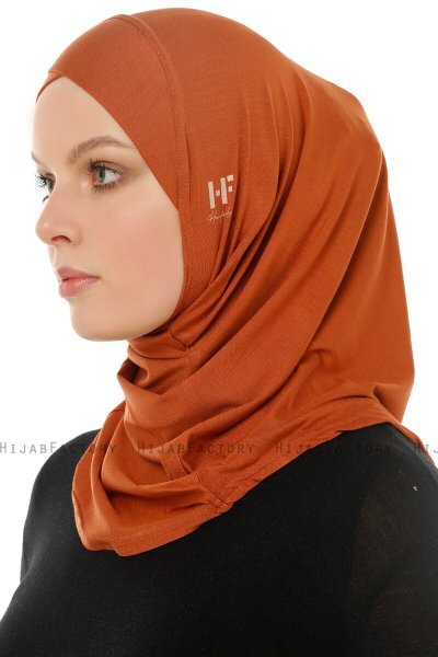 Hanfendy Cross Logo - Hijab One-Piece Rosso Mattone