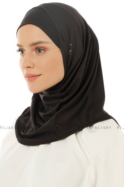 Micro Plain - Hijab One-Piece Nero