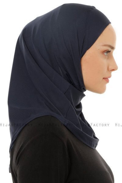 Micro Plain - Hijab One-Piece Blu Navy