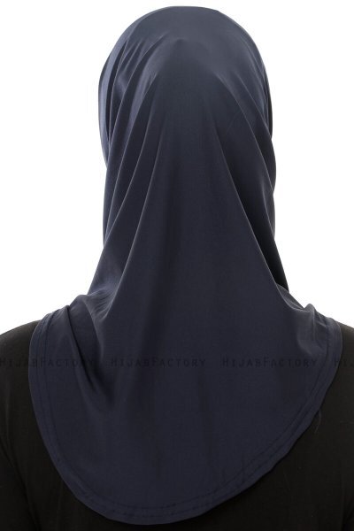 Micro Plain - Hijab One-Piece Blu Navy