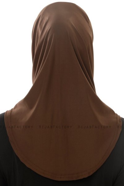 Micro Plain - Hijab One-Piece Marrone
