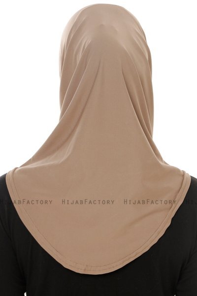 Micro Plain - Hijab One-Piece Taupe Scuro