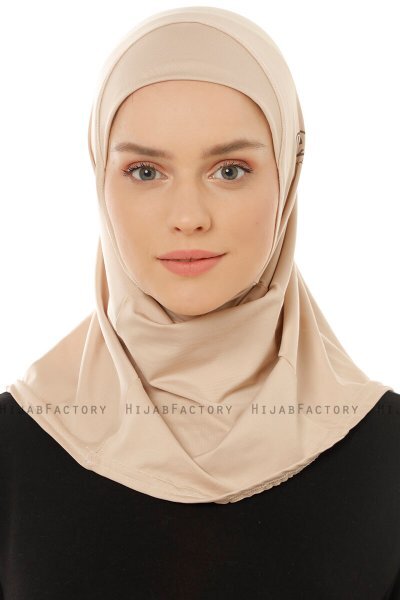 Micro Plain - Hijab One-Piece Taupe Chiaro