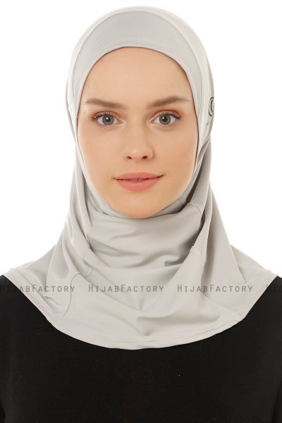 Micro Plain - Hijab One-Piece Grigio Chiaro