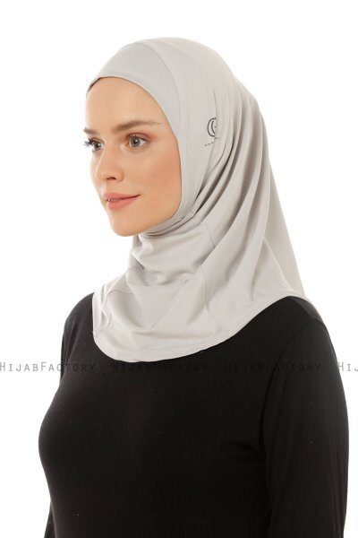Micro Plain - Hijab One-Piece Grigio Chiaro