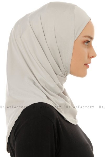 Micro Plain - Hijab One-Piece Grigio Chiaro