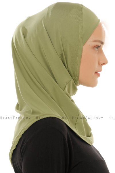 Micro Plain - Hijab One-Piece Verde Oliva