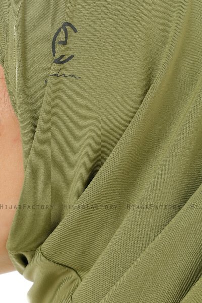 Micro Plain - Hijab One-Piece Verde Oliva