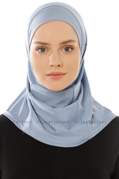 Micro Plain - Hijab One-Piece Azzurro