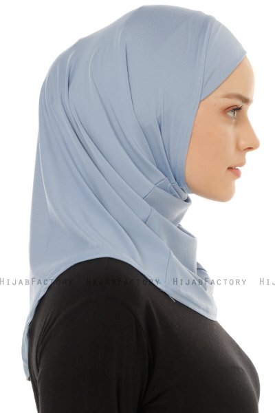 Micro Plain - Hijab One-Piece Azzurro