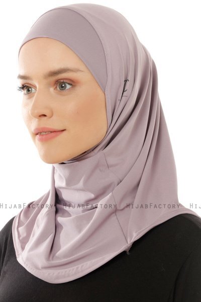 Micro Plain - Hijab One-Piece Viola Chiaro