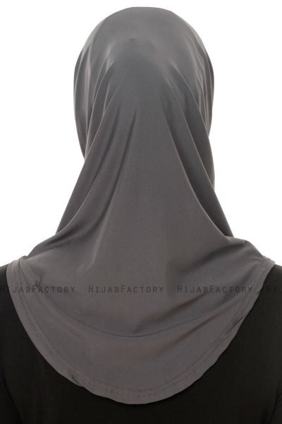 Micro Plain - Hijab One-Piece Antracite