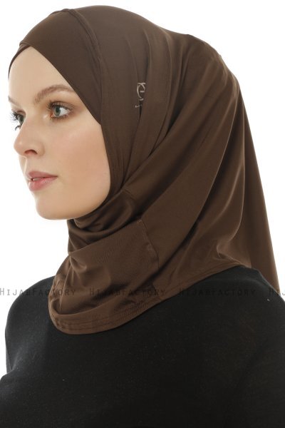 Micro Cross - Hijab One-Piece Marrone