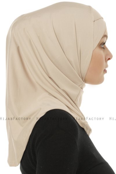 Micro Cross - Hijab One-Piece Taupe Chiaro