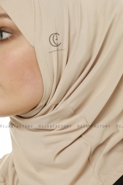 Micro Cross - Hijab One-Piece Taupe Chiaro