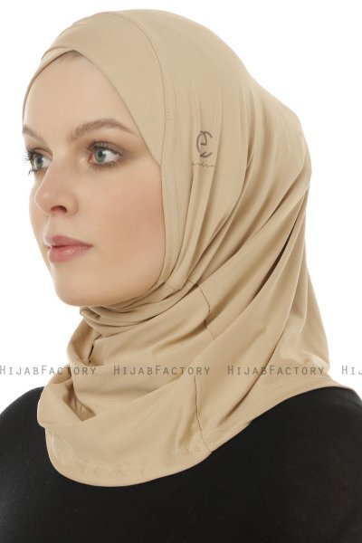Micro Cross - Hijab One-Piece Beige - Ecardin