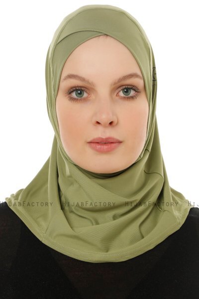 Micro Cross - Hijab One-Piece Verde Oliva