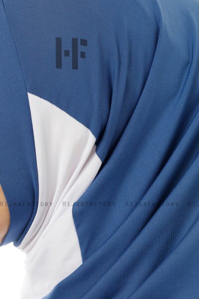 Esin - Hijab One-Piece Indaco & Bianca & Blu Navy