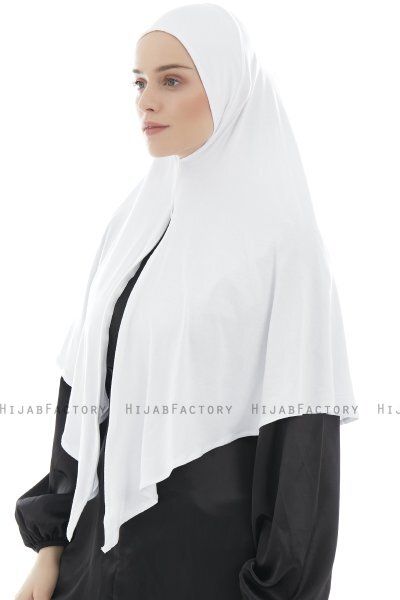  Ajda - Hijab Bianca Con Cerniera