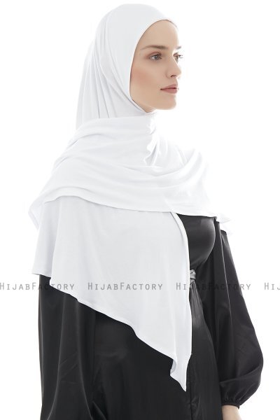  Ajda - Hijab Bianca Con Cerniera
