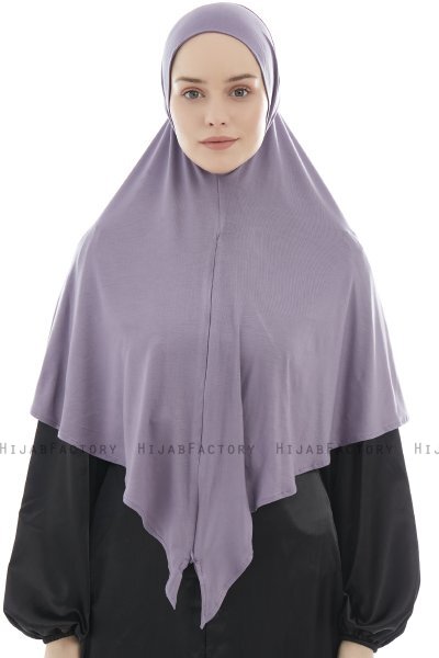  Ajda - Hijab Viola Scuro Con Cerniera
