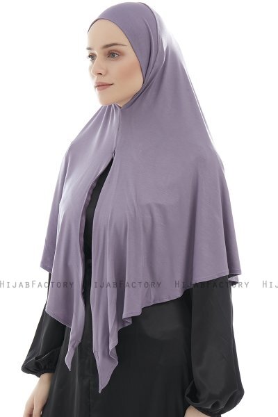 Ajda - Hijab Viola Scuro Con Cerniera