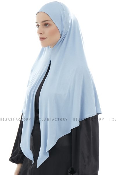 Ajda - Hijab Azzurro Con Cerniera
