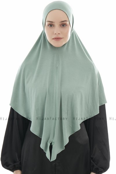  Ajda - Hijab Verde Con Cerniera