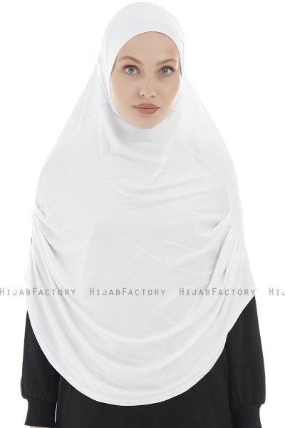 Roxelana - Hijab Al Amira Bianca Lunga