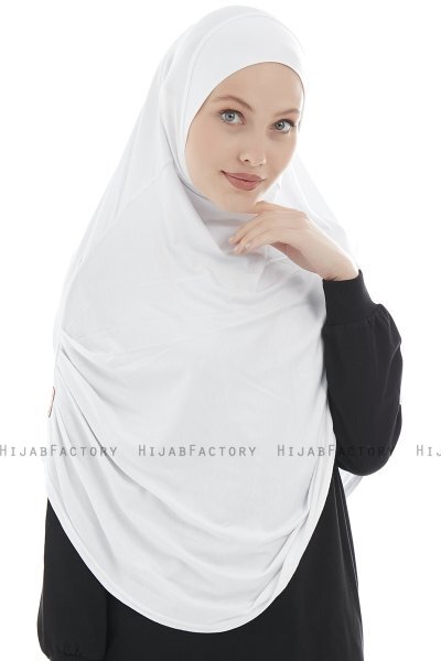 Roxelana - Hijab Al Amira Bianca Lunga