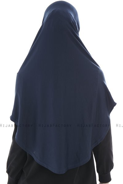 Roxelana - Hijab Al Amira Blu Navy Lunga