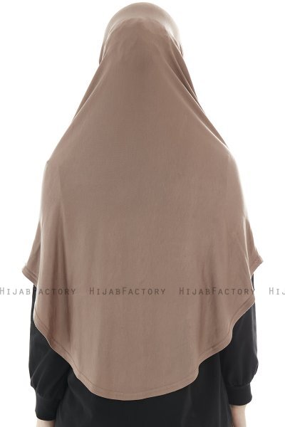 Roxelana - Hijab Al Amira Taupe Scuro Lunga