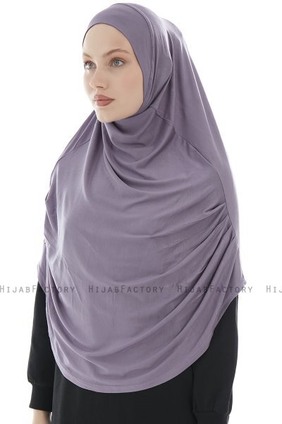 Roxelana - Hijab Al Amira Viola Scuro Lunga