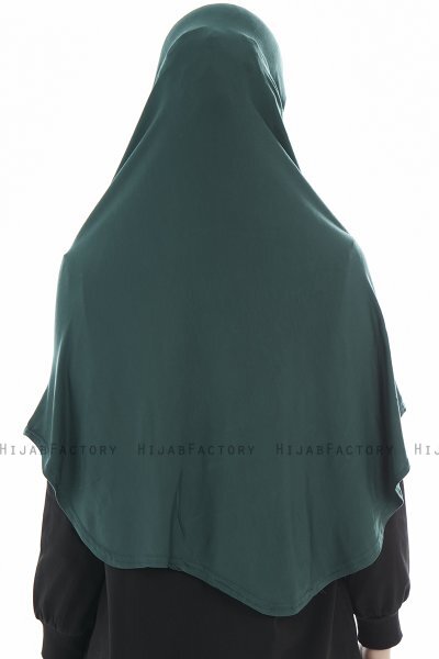 Roxelana - Hijab Al Amira Verde Scuro Lunga