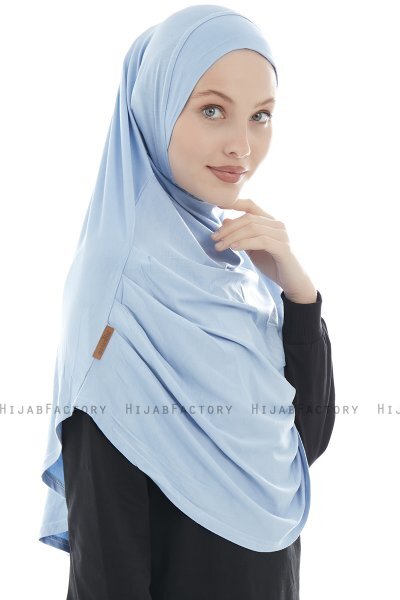 Roxelana - Hijab Al Amira Azzurro Lunga