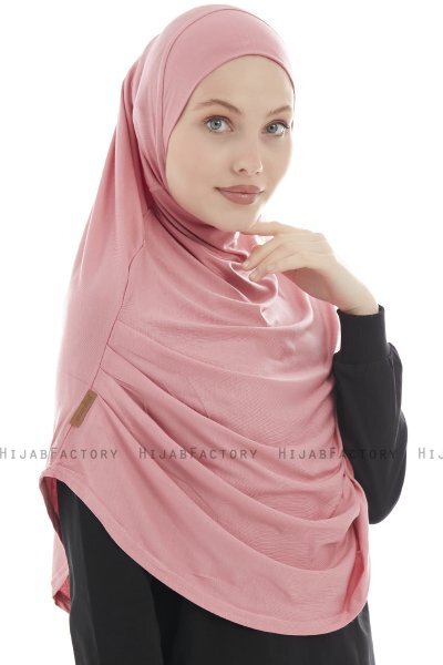 Roxelana - Hijab Al Amira Rosa Scuro Lunga