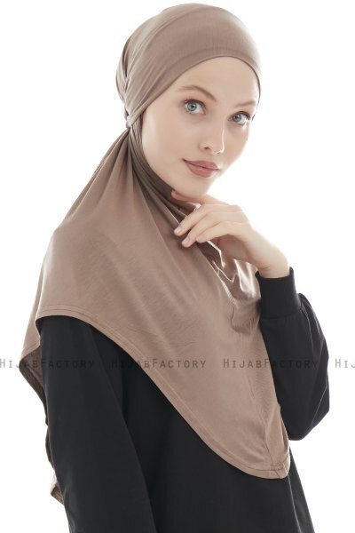 Sefa - Hijab Al Amira Taupe Scuro One-Piece