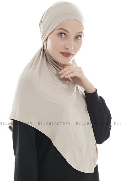 Sefa - Hijab Al Amira Taupe Chiaro One-Piece