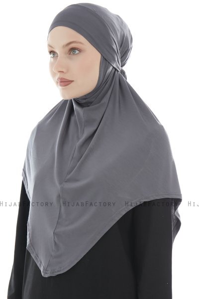 Sefa - Hijab Al Amira Grigio Scuro One-Piece