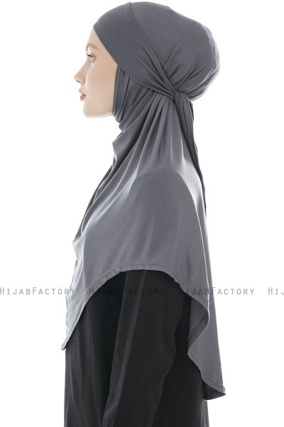 Sefa - Hijab Al Amira Grigio Scuro One-Piece