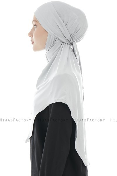 Sefa - Hijab Al Amira Grigio Chiaro One-Piece