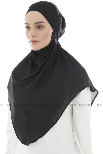 Ebrar - Hijab Al Amira Crepe Chiffon Nero