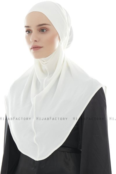Ebrar - Hijab Al Amira Crepe Chiffon Creme