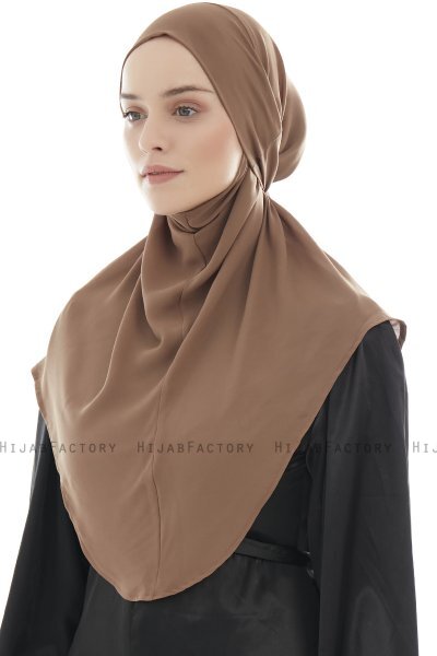 Ebrar - Hijab Al Amira Crepe Chiffon Marrone