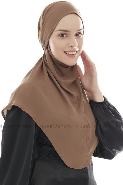 Ebrar - Hijab Al Amira Crepe Chiffon Marrone
