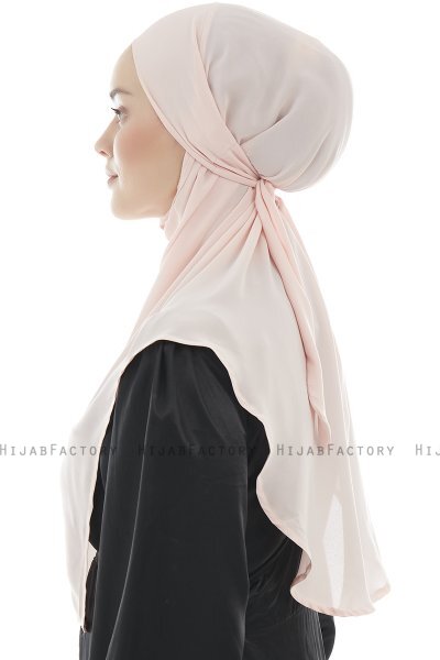 Ebrar - Hijab Al Amira Crepe Chiffon Rosa Antico