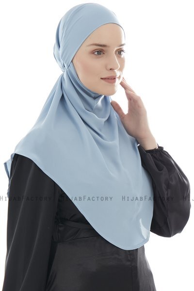 Ebrar - Hijab Al Amira Crepe Chiffon Azzurro