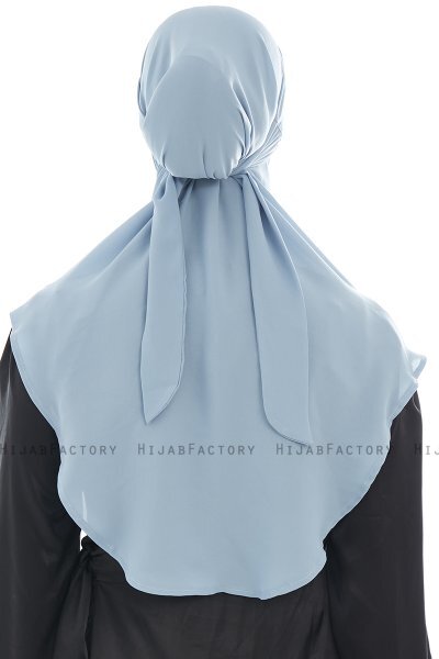 Ebrar - Hijab Al Amira Crepe Chiffon Azzurro