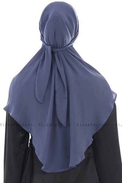 Ebrar - Hijab Al Amira Crepe Chiffon Royal Blue